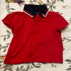 Old Navy Red and Black Polo Shirt